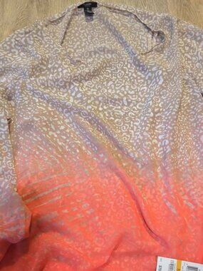 Alfani women's 3x coral reef top new